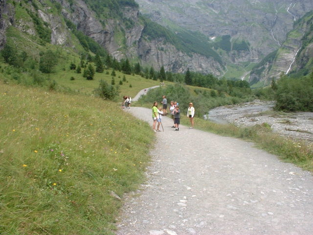 walking by the river