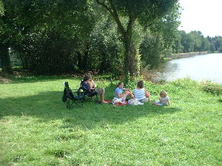 picnic by a lake