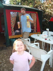 Zoe & tent at La Tranche