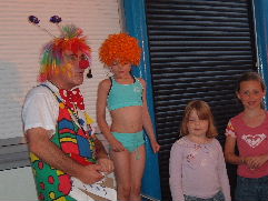 Natalie assisting with a magic trick