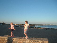 Natalie & Zoe on the beach